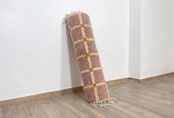 Auténtica alfombra bereber de lana natural del Atlas, 150 x 350 cm. – Wool (photo 3 of 5)