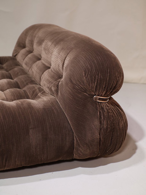 Image 1 of Soriana 2-seater sofa Cassina brown Italy 1970s
