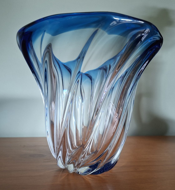 Image 1 of Vintage kristallen vaas val Saint Lambert gedraaid