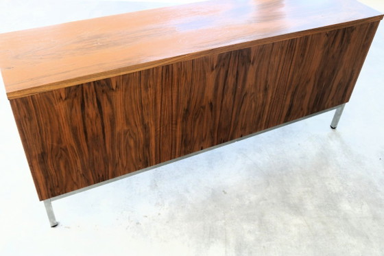 Vintage Sideboard | Sideboard | Filing Cabinet | 1960s – Wood, Chrome (photo 8 of 9)