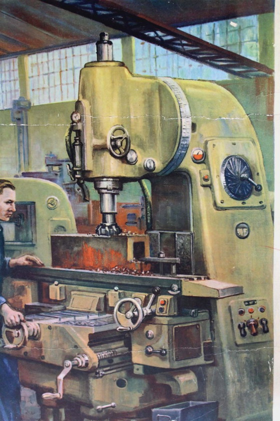 Image 1 of Cartel de propaganda industrial checa de Frantisek Bilek, década de 1950