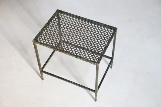 Set di due tavolini verdi Mathieu Matégot, anni '50 – Mategot, Metallo, Ottone, Mid Century Modern (photo 3 of 7)