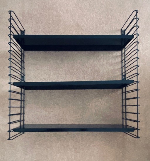 Vintage zwart draadrek Tomado stijl  | Nederlands design ca. 1980