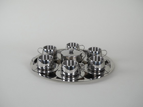 Image 1 of Servizio da caffè, design italiano, anni '80, prodotto in Italia