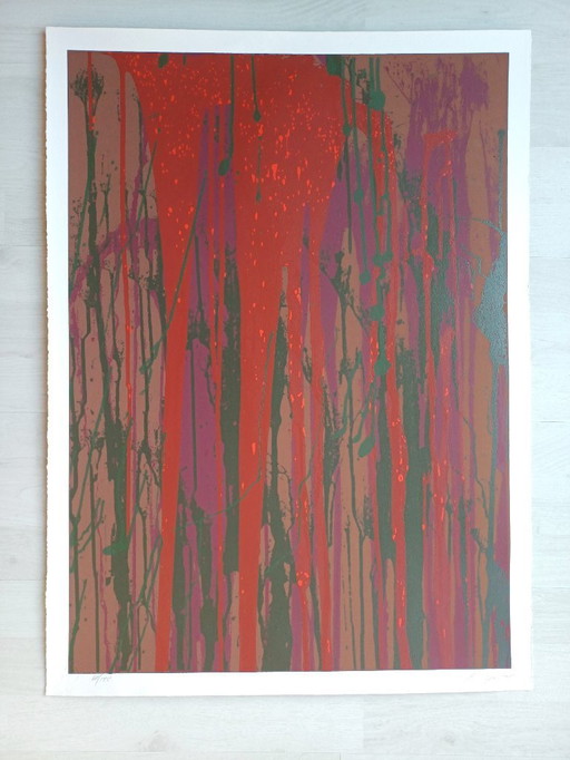 Larry POONS: Screenprint - Edition 175 - signed - numbered (76 x 56 cm)