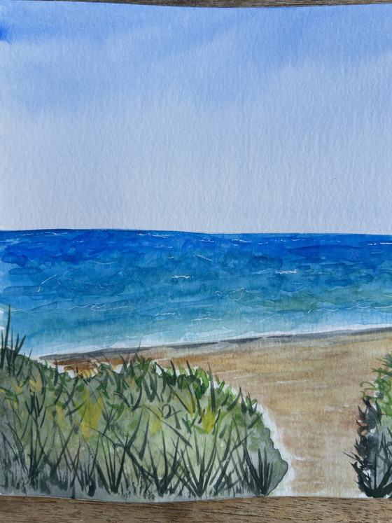 Image 1 of Seaside watercolor