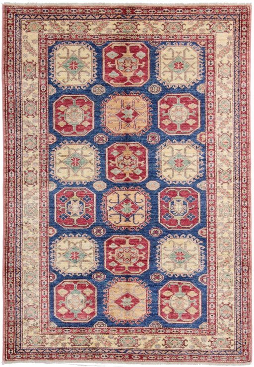 Original Handgeknüpfter Kazak Diyar Teppich 215 X 146 Cm Top Zustand