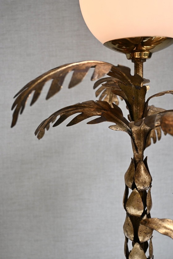 Image 1 of Hollywood Regency Table Lamp Palm Tree Hans Kögl