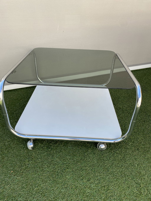 Mesa auxiliar de la era espacial