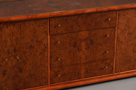 Image 1 of Vintage Italian Sideboard In Burl Elm by Alberto Smania for Studio Smania Interni , Italy, 1960’s