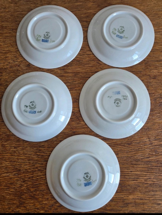 Mid-Century, Pastello, Danish Design Royal Copenhagen Piattini 4 +1 – Stoviglie, Porcelain (photo 2 of 5)