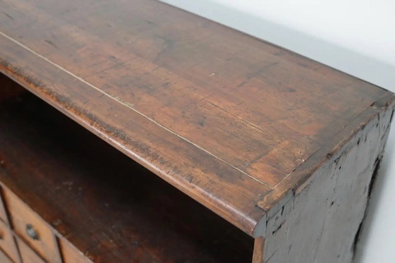 Image 1 of Antiker Apothekerschrank aus viktorianischer Zeit, gefertigt aus Hartholz und Kiefernholz
