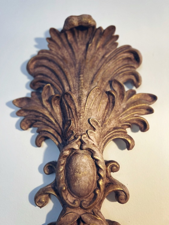 Incredible Patinated Wall Candle Holder – Plastic (photo 4 of 10)