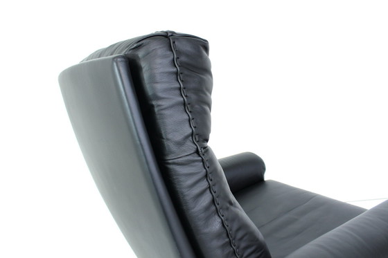 Image 1 of as new ! de Sede DS-31 1st Series Lounge Chair Fauteuil, cuir et aluminium Base rocking Mechanism, fully restored ! LP 7005,- € 