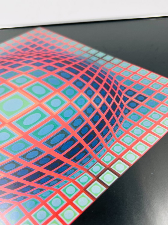 Image 1 of Set of 2 framed folios by V. Vasarely