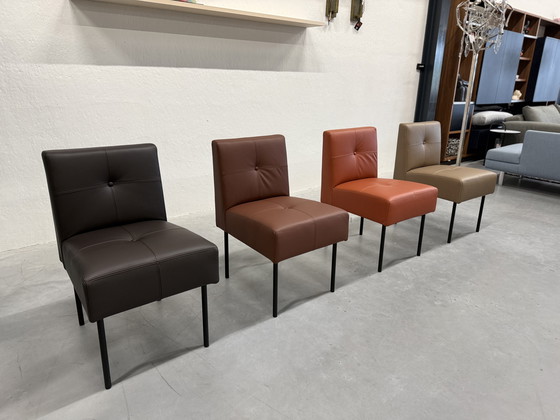 Image 1 of 4 Gelderland 7714 Button Stuhl Leder Design Stuhl