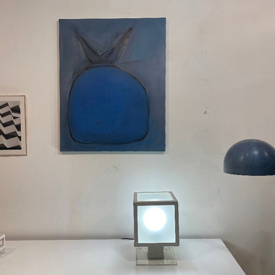 Tebong Paris outdoor bollard light – cubic model, circa 1990 – Table lamps, Iron (photo 6 of 9)
