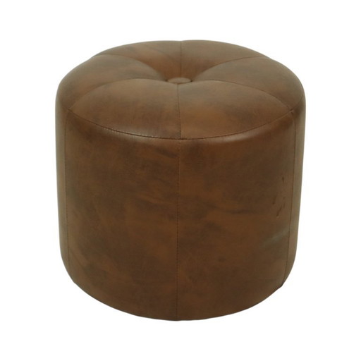 Tabouret vintage en bois Skai brun