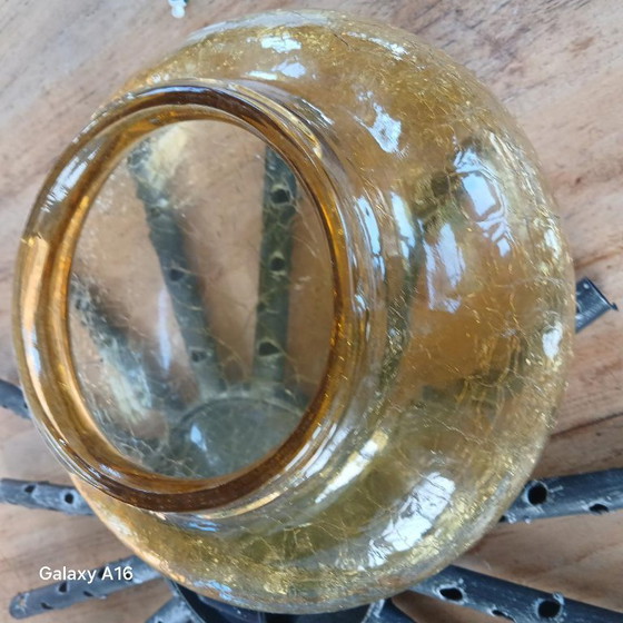 Image 1 of wandlamp plafondlamp vintage 1960 Murano Italië brutalistische zon vorm