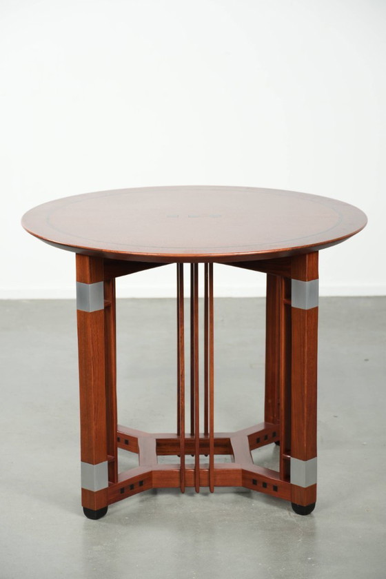 Image 1 of Ronde Schuitema design Art Deco bijzet/ salontafel uit de Decoforma serie