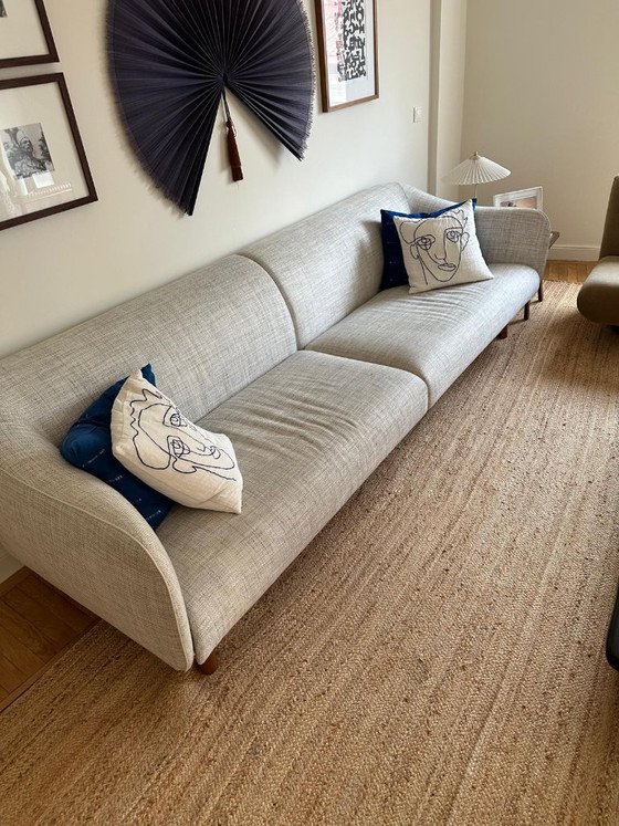 Giorgetti Drive Sofa Design Carlo Colombo, Stoff, Holz, Beige (Foto 5 von 5)