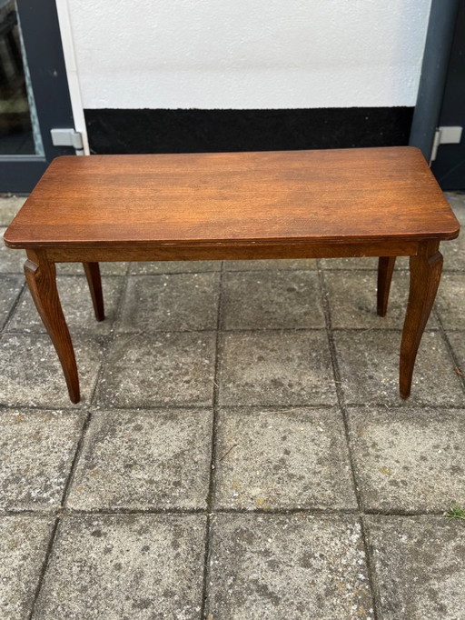 Vintage Oak Cabriole Leg Salon Table