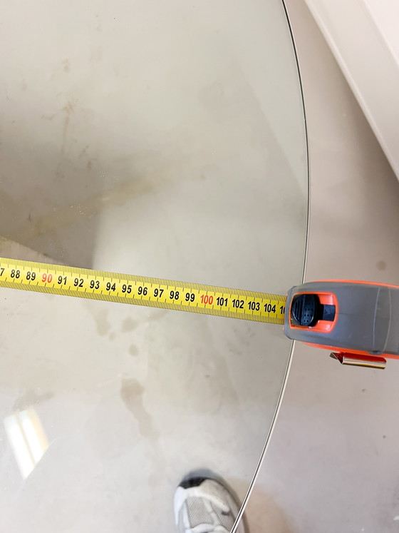 Image 1 of Vintage travertine glass coffee table