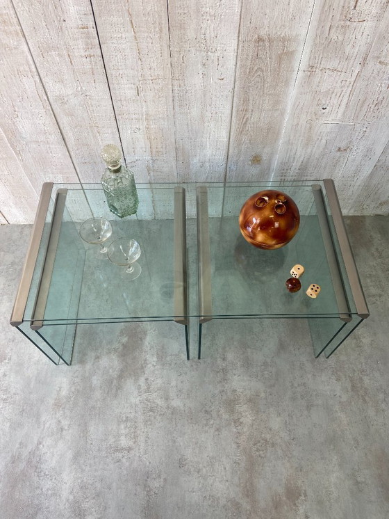 Image 1 of Set of 3 Galliotti & Radice 70's coffee tables