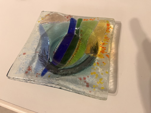 Decorative Murano glass plate