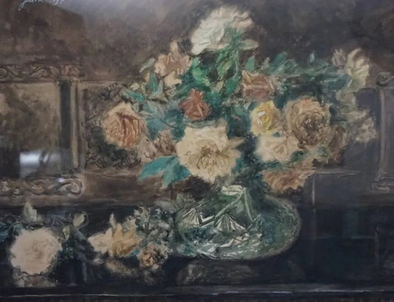 Painting “Still life with roses”. Watercolor. – Paintings & Drawings, Paper (photo 2 of 6)