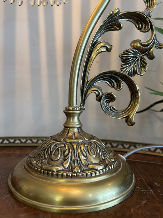 1920s table lamp with opaline rods, Italian – Glass (photo 3 of 6)
