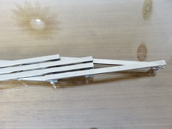 Image 1 of Jacques Adnet extendable silver-plated trivet, 40s 50s