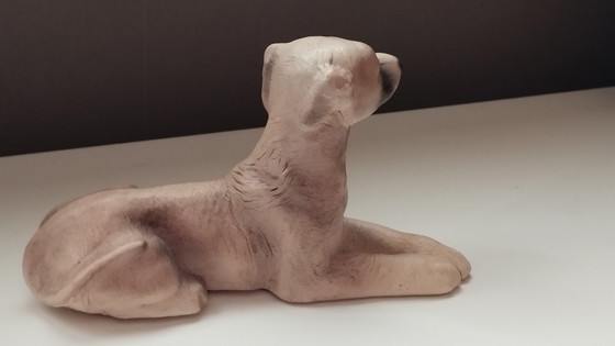 Image 1 of Vintage Mid-Century Hand-Molded Leather Greyhound Château Leather (Canada)