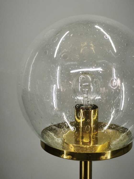 Pair of Space Age Bubble Glass and Brass Floor Lamps, 1970s – Floor lights, Metal (photo 4 of 14)