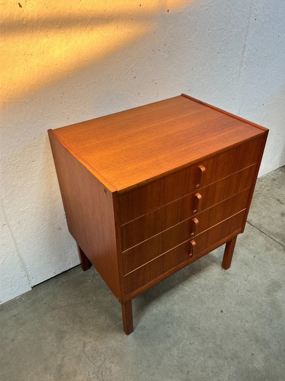Commode vintage, Bertil Fridhagen Pour Bodafors, Suède 1960s, Bois, Marron, Scandinavian (photo 5 sur 14)