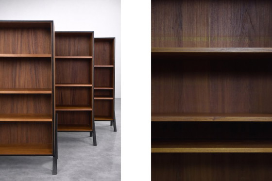 Image 1 of Libreria vintage in teak, stile scandinavo moderno di metà secolo, anni '60