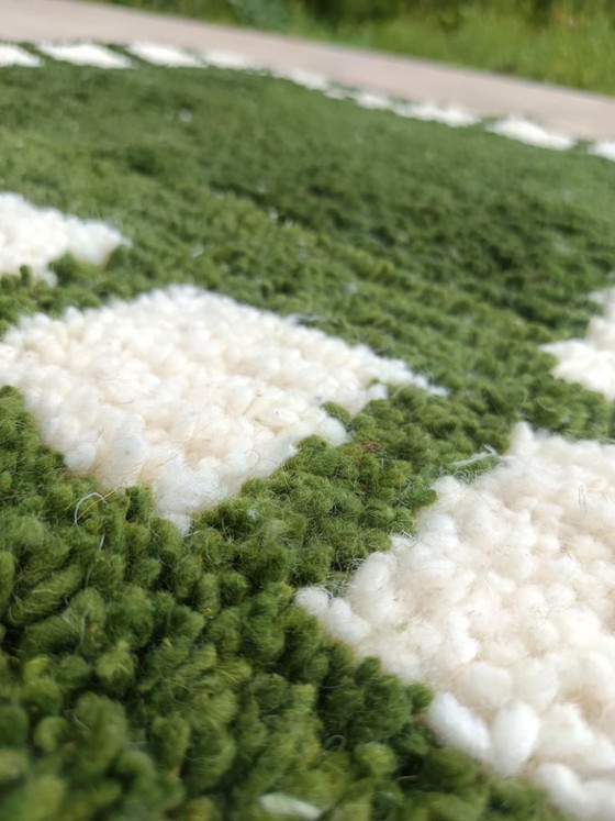 Image 1 of Custom Green Moroccan Carpet 250cmx200cm 