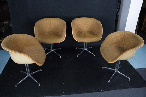 Image 1 of Conjunto de 4 sillones La Fonda de Charles Eames para Herman Miller. EE. UU., década de 1960.