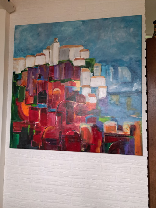 Impression colorée Cinque Terra