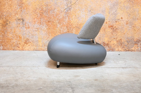 Poltrona di design Leolux Pallone in pelle grigia + tessuto – Poltrone, Tessile (photo 7 of 8)