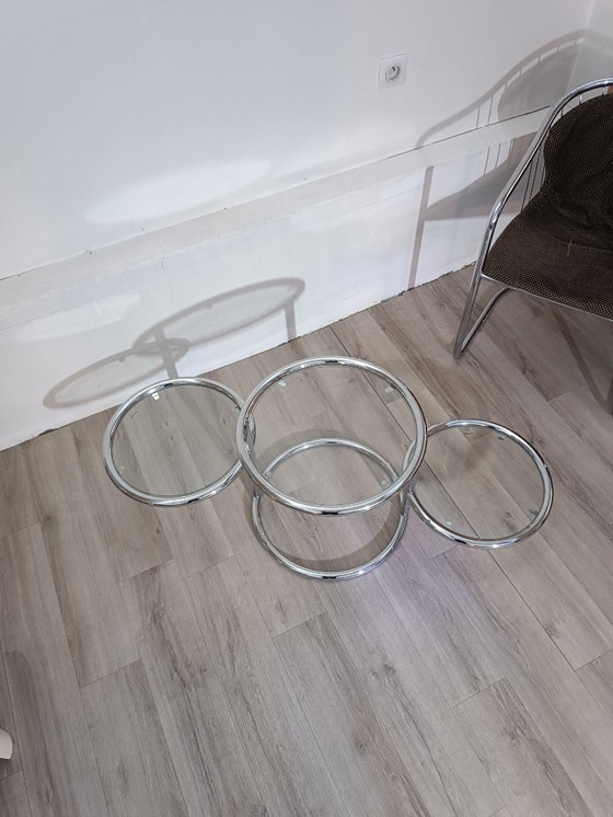 Image 1 of Coffee table with swivel tops, 1970s