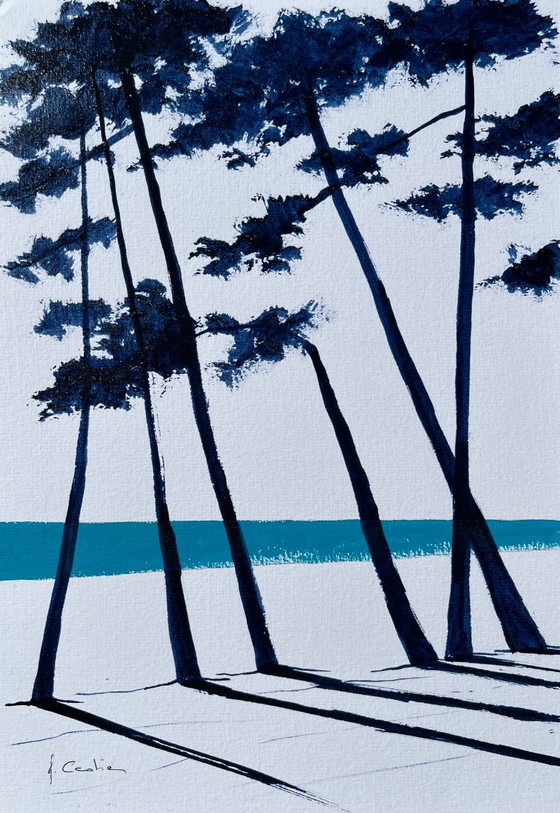 Ink and acrylic on framed paper. – Paintings & Drawings (photo 3 of 9)