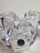 Set of 4 Royal Copenhagen Crystal Tealight Holders – Scandinavian Design