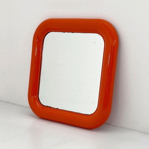 Orange Delfo Mirror by Sergio Mazza for Artemide, 1970s