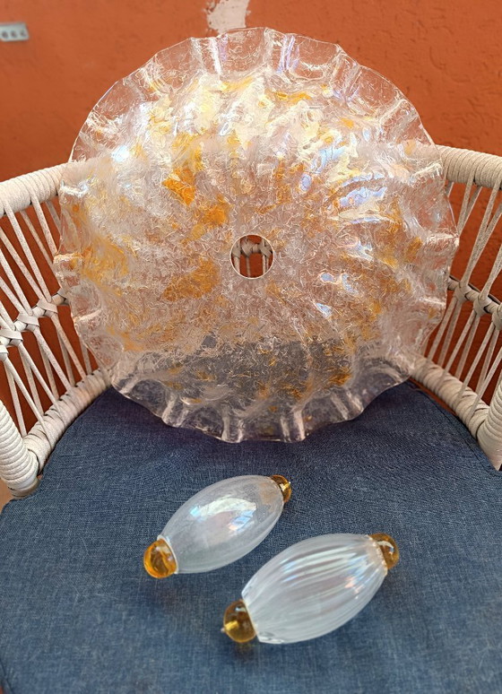 Image 1 of MURANO chandelier from the Flora collection by Sylcom - Fixed Height - New