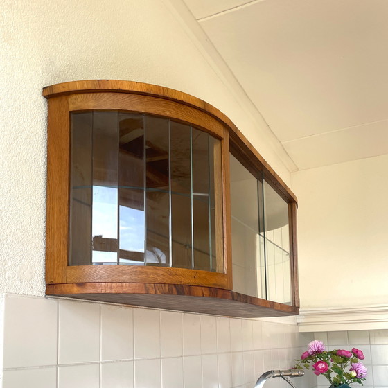 Image 1 of Vetrina sospesa, mobiletto unico in stile art déco 