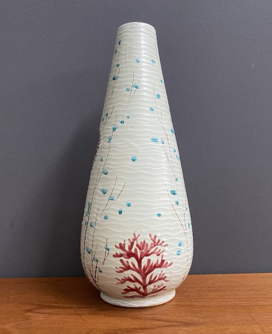 Image 1 of Italienische Vase, Modell 38-29 mit Seepferdchen-Dekor, 1960er Jahre
