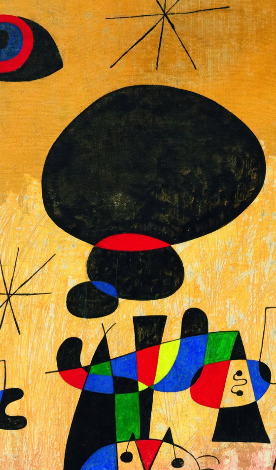 Image 1 of Donne, Luna, Stelle - Joan Miró 1949 manifesto 70 × 100 cm