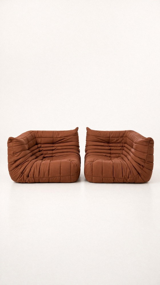 Image 1 of Set de 2 togo d'angle LIGNE ROSET marron