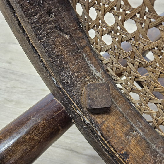 Image 1 of Antique Art Nouveau Viennese Jakob and Josef Kohn Chair (Thonet Style) Antique Webbing Chair